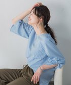 【ロートレ アモン/LAUTRE AMONT】の【WEB限定】クールマックスサッカーブラウス≪洗濯機で洗える≫ 人気、トレンドファッション・服の通販 founy(ファニー) ファッション Fashion レディースファッション Ladies' Fashion Online トップス・カットソー Tops/Tshirt シャツ/ブラウス Shirts/Blouses 洗える Washable 秋 Autumn/Fall コンシャス Conscious 今季 This Season 吸水 Water Absorption サッカー Soccer ストレート Straight ボトム Bottom メタル Metal おすすめ Recommend 夏 Summer thumbnail ブルーストライプ|ID: prp329100004539069 ipo3291000000032674155