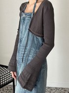 【リリーブラウン/Lily Brown】のフレアスリーブ2wayボレロカーディガン 人気、トレンドファッション・服の通販 founy(ファニー) ファッション Fashion レディースファッション WOMEN トップス・カットソー Tops/Tshirt カーディガン Cardigans エレガント 上品 Elegant カーディガン Cardigan キャミワンピース Cami Dress コンパクト Compact スリーブ Sleeve タンク Tank フレア Flare ボレロ Bolero thumbnail CGRY[007]|ID: prp329100004539086 ipo3291000000032072315