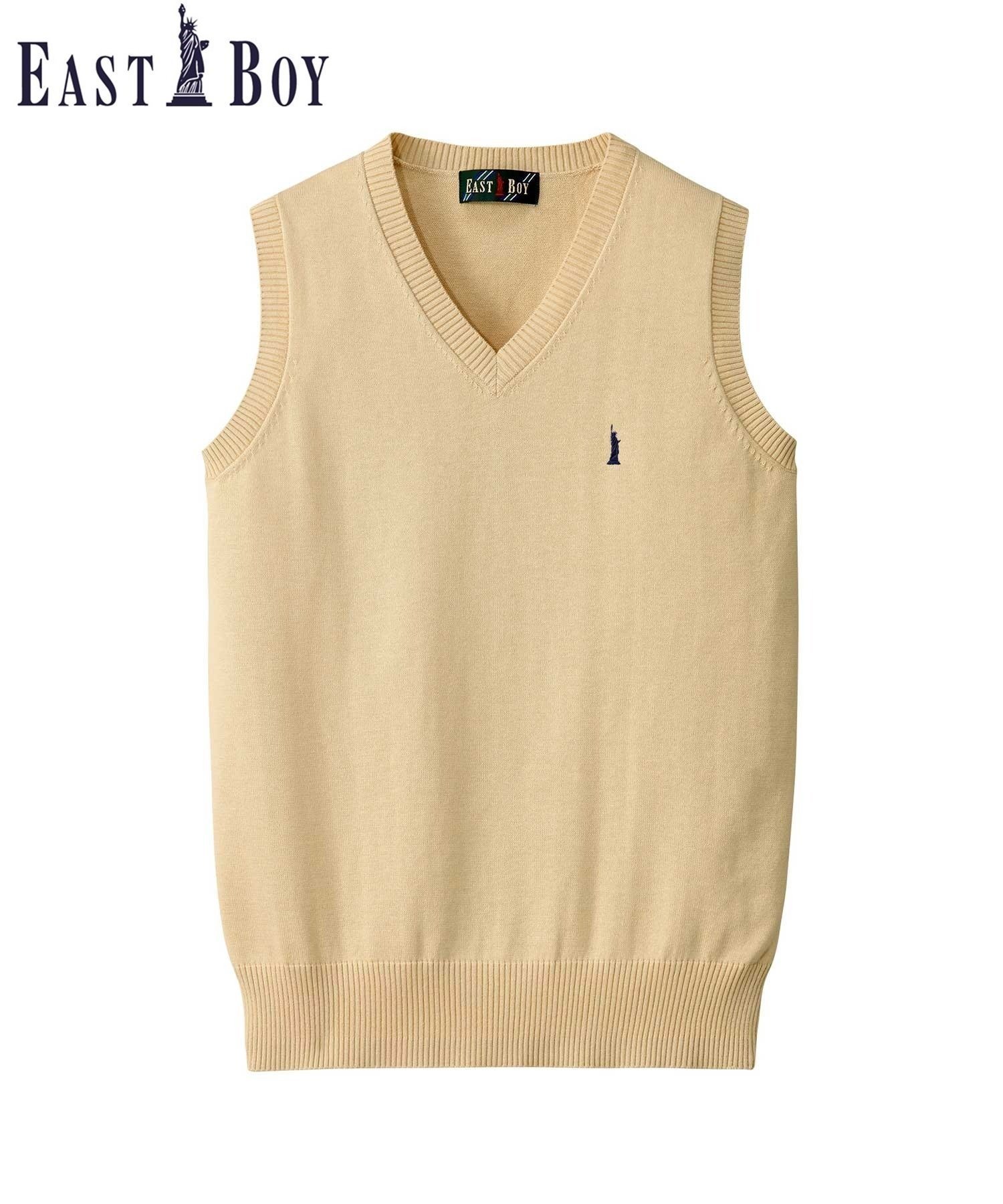 【イーストボーイ/EASTBOY】のベスト COOLMAX 夏用 スクール ニット 制服 通学 中学生 高校生 インテリア・キッズ・メンズ・レディースファッション・服の通販 founy(ファニー) 　ファッション　Fashion　レディースファッション　WOMEN　アウター　Coat Outerwear　トップス・カットソー　Tops/Tshirt　ニット　Knit Tops　ベスト/ジレ　Gilets/Vests　インナー　Inner　バランス　Balance　ベスト　Vest　ポケット　Pocket　リボン　Ribbon　おすすめ　Recommend　夏　Summer　ベージュ|ID: prp329100004539097 ipo3291000000032072379