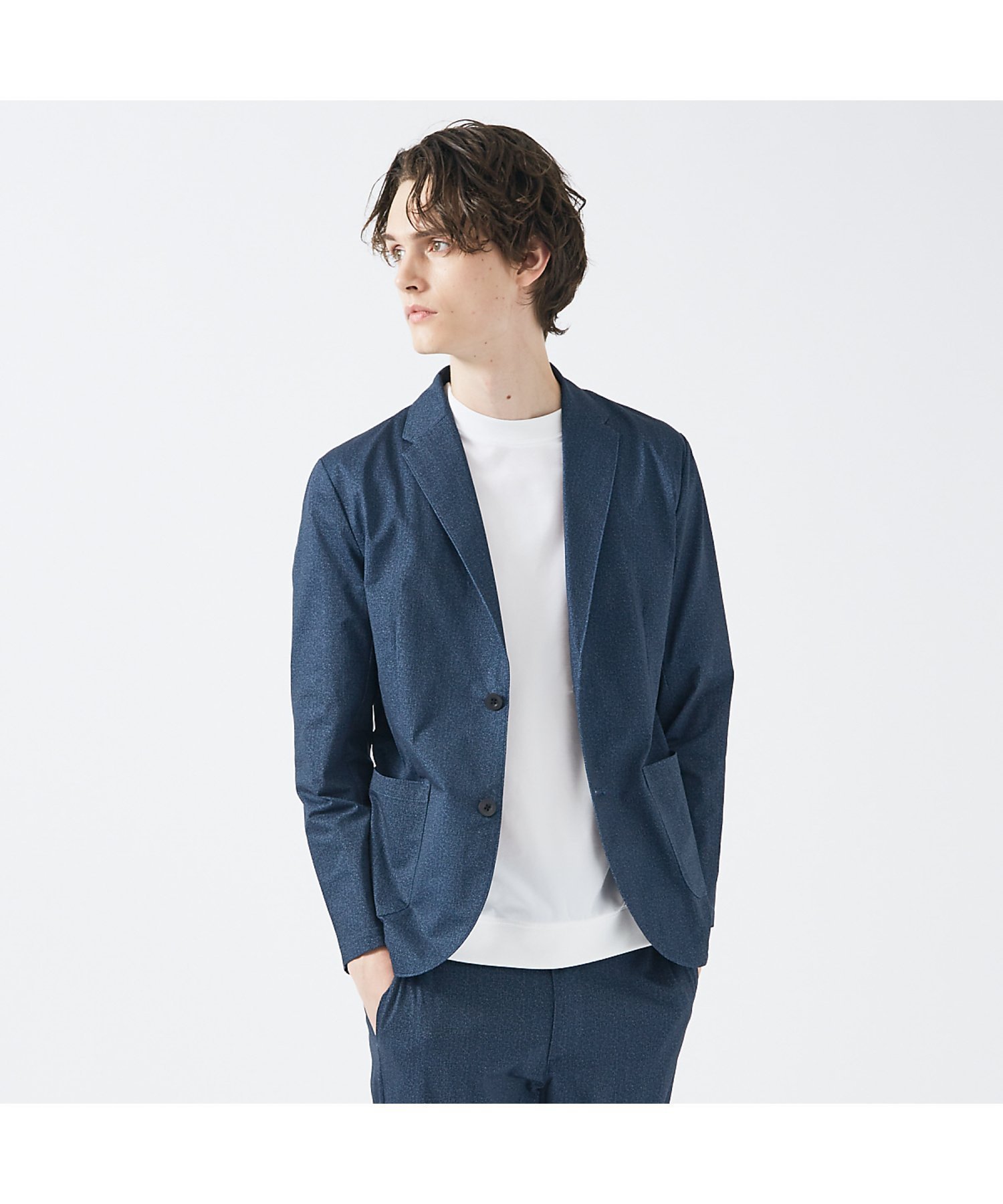 【アバハウス/ABAHOUSE / MEN】の【Air Hole Stretch / セットアップ対応】メッシュジャケット / インテリア・キッズ・メンズ・レディースファッション・服の通販 founy(ファニー) 　ファッション　Fashion　メンズファッション　MEN　セットアップ　Setup/Men　おすすめ　Recommend　クラシカル　Classical　シンプル　Simple　ジャケット　Jacket　スラックス　Slacks　セットアップ　Set Up　プリント　Print　メッシュ　Mesh　ワーク　Work　ブルー|ID: prp329100004539105 ipo3291000000032072430