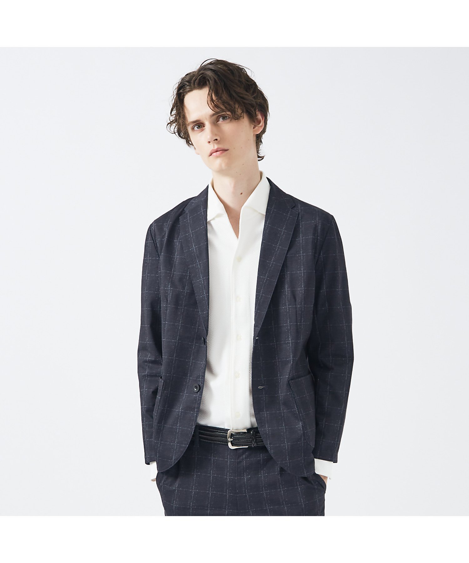 【アバハウス/ABAHOUSE / MEN】の【Air Hole Stretch / セットアップ対応】メッシュジャケット / インテリア・キッズ・メンズ・レディースファッション・服の通販 founy(ファニー) 　ファッション　Fashion　メンズファッション　MEN　セットアップ　Setup/Men　おすすめ　Recommend　クラシカル　Classical　シンプル　Simple　ジャケット　Jacket　スラックス　Slacks　セットアップ　Set Up　プリント　Print　メッシュ　Mesh　ワーク　Work　ネイビー|ID: prp329100004539105 ipo3291000000032072431