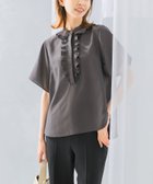 【アーバンリサーチ ロッソ/URBAN RESEARCH ROSSO】のフリルデザイン5分袖シャツブラウス 人気、トレンドファッション・服の通販 founy(ファニー) ファッション Fashion レディースファッション WOMEN トップス・カットソー Tops/Tshirt シャツ/ブラウス Shirts/Blouses 2025年 2025 2025春夏・S/S Ss,Spring/Summer,2025 インナー Inner オケージョン Occasion ジャケット Jacket デニム Denim フェミニン Feminine フリル Frills エレガント 上品 Elegant 夏 Summer S/S・春夏 Ss・Spring/Summer thumbnail CHARCOAL|ID: prp329100004539112 ipo3291000000032278220