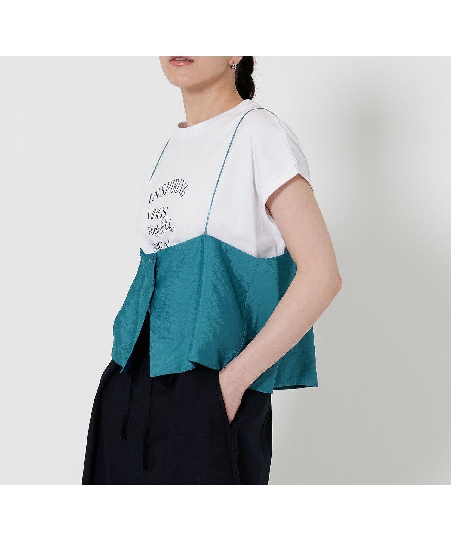 【ビューティ&ユース ユナイテッドアローズ/BEAUTY&YOUTH / UNITED ARROWS】のレーヨンナイロン シアー キャミソール -2WAY- インテリア・キッズ・メンズ・レディースファッション・服の通販 founy(ファニー) 　ファッション　Fashion　レディースファッション　Fashion for Women　トップス・カットソー　Cut & Sew Tops　キャミソール&ノースリーブ　Camisoles & Sleeveless Tops　おすすめ　Recommended / Our Picks　インナー　Innerwear　オーガンジー　Organza Fabric　キャミソール　Camisole, Spaghetti Strap Top　コンパクト　Compact, Small Size　サマー　Summer, Summer Style　シアー　Sheer, See-Through　フロント　Front, Front Design　ボトム　Bottoms, Lower Wear　ラップ　Wrap, Wrap Design　ロング　Long, Long-Length　ワイド　Wide, Wide Fit　TURQUOISE|ID: prp329100004539160 ipo3291000000033305391