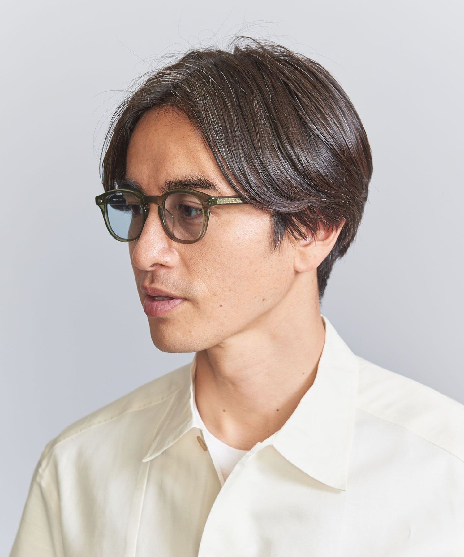 【ビューティ&ユース ユナイテッドアローズ/BEAUTY&YOUTH / UNITED ARROWS / MEN】の【別注】 KANEKO OPTICAL(金子眼鏡) John SGLS/サングラス -MADE IN JAPAN- インテリア・キッズ・メンズ・レディースファッション・服の通販 founy(ファニー) 　ファッション　Fashion　メンズファッション　Fashion for Men　イエロー　Yellow　サングラス　Sunglasses, Shades　バランス　Balance, Style Balance　フレーム　Frame, Outline　ベーシック　Basic, Essential　別注　Limited Edition, Custom Order　日本製　Made In Japan　OLIVE|ID: prp329100004539162 ipo3291000000032743170