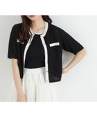 【プロポーション ボディドレッシング/PROPORTION BODY DRESSING】の変わり編みニットアンサンブル ブラック×ホワイト|ID: prp329100004539164 ipo3291000000032547582