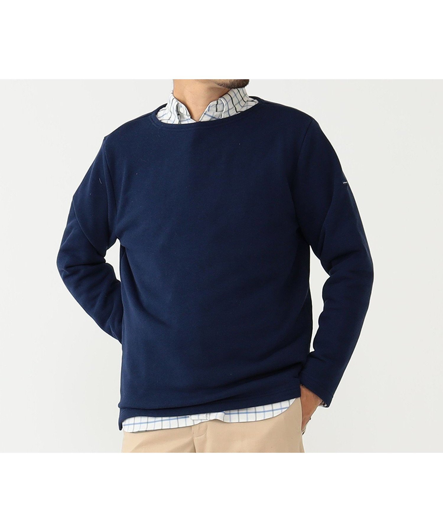 【ビームス/BEAMS / MEN】の【ビームスの百名品】【別注】LOOPWHEELER / Sweat Boat Neck スウェット 25SS インテリア・キッズ・メンズ・レディースファッション・服の通販 founy(ファニー) 　ファッション　Fashion　メンズファッション　MEN　2025年　2025　2025春夏・S/S　Ss,Spring/Summer,2025　コンパクト　Compact　スウェット　Sweat　スタンダード　Standard　トレンド　Trend　バスク　Basque　パターン　Pattern　ベーシック　Basic　ワンポイント　One Point　別注　Special Order　P.NAVY|ID: prp329100004539179 ipo3291000000032072802