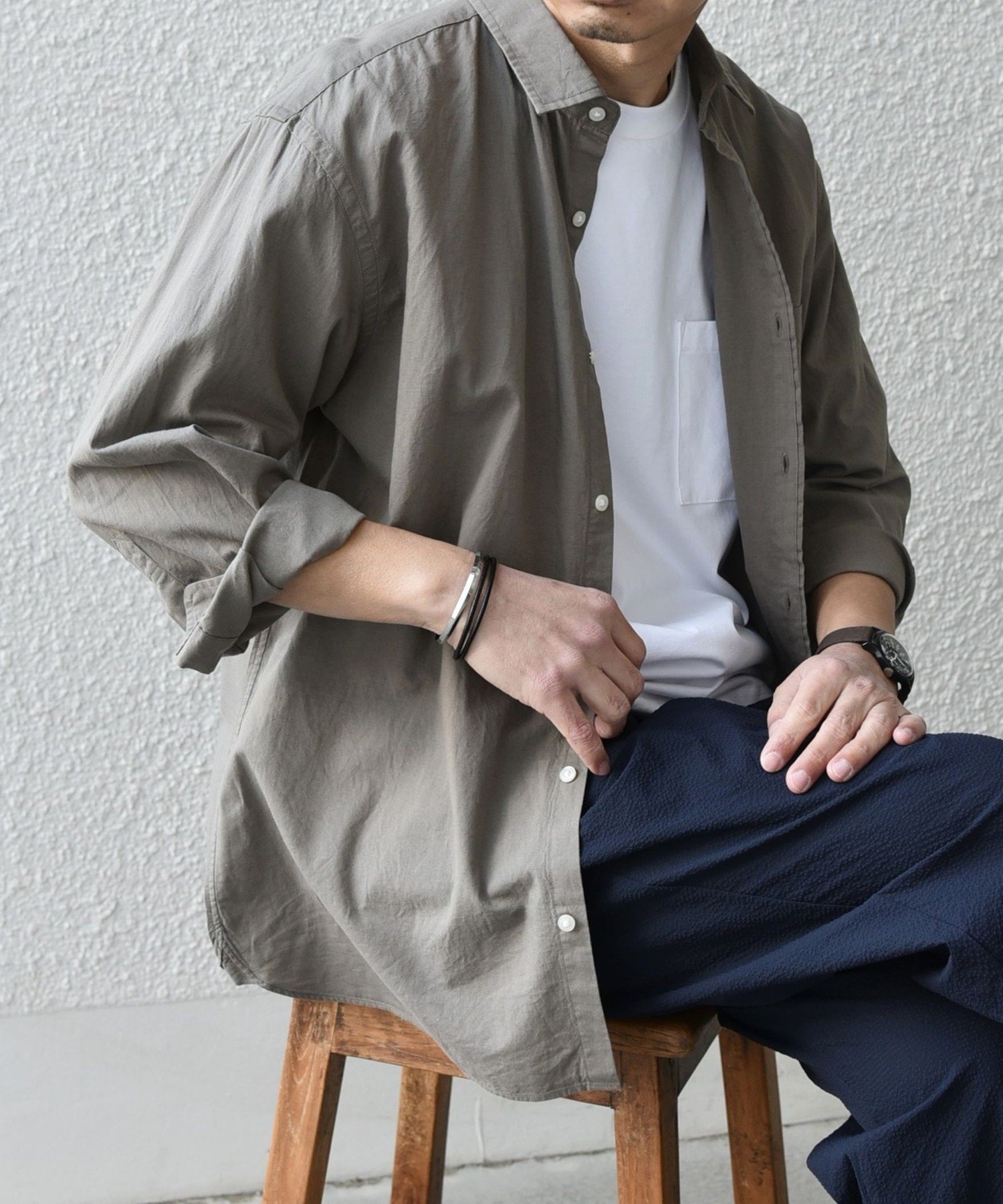 【シップス/SHIPS / MEN】のSHIPS any 洗濯機可能 コットン/リネン 7分袖 レギュラー シャツ 25SS インテリア・キッズ・メンズ・レディースファッション・服の通販 founy(ファニー) 　ファッション　Fashion　メンズファッション　Fashion for Men　2025年　2025　2025春夏・S/S　Spring/Summer 2025 SS25　カフス　Cuff Design　カーディガン　Cardigan, Knitwear　シェイプ　Shape, Slim Fit　ジャケット　Jacket, Outerwear　ストライプ　Stripe, Striped Pattern　リネン　Linen, Linen Fabric　レギュラー　Regular, Standard Fit　夏　Summer　オリーブ|ID: prp329100004539196 ipo3291000000032711541