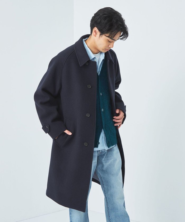 【その他のブランド/Other】のSENTDALE WOOL ステンカラーコート インテリア・キッズ・メンズ・レディースファッション・服の通販 founy(ファニー) https://founy.com/ ファッション Fashion メンズファッション Fashion for Men スウェット / スエット Sweatshirt, Sweatwear スリーブ Sleeve, Long Sleeve / Short Sleeve フロント Front, Front Design ポケット Pocket, Pocket Detail メルトン Melton, Heavy Wool おすすめ Recommended / Our Picks |ID: prp329100004539211 ipo3291000000033539562