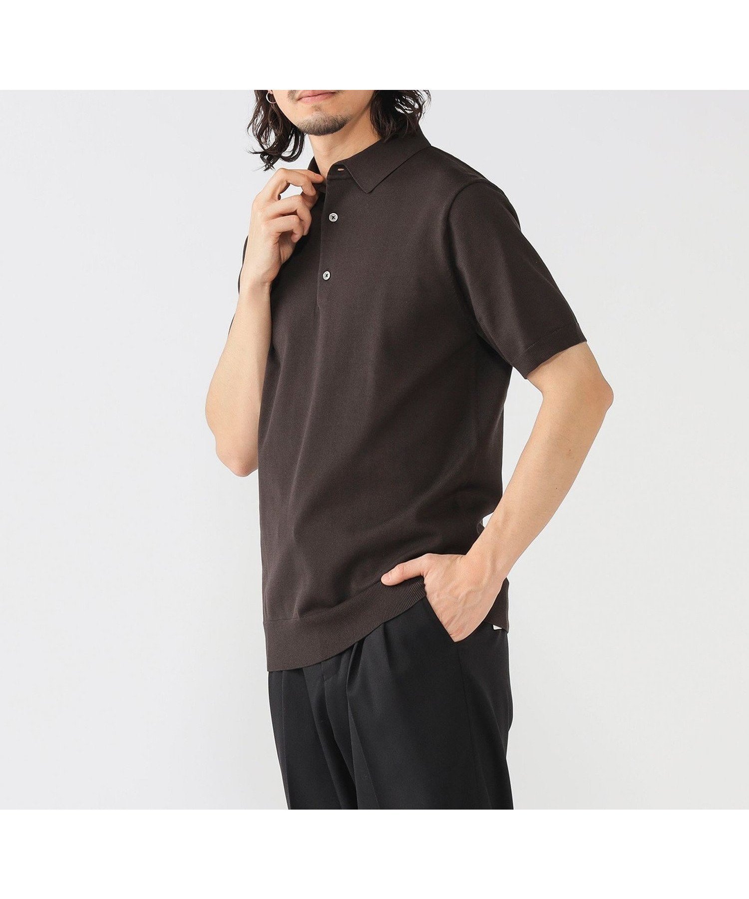【ビーミングライフストア/B:MING LIFE STORE / MEN】のウォッシャブル ニット ポロシャツ 25SS インテリア・キッズ・メンズ・レディースファッション・服の通販 founy(ファニー) 　ファッション　Fashion　メンズファッション　Fashion for Men　2025年　2025　2025春夏・S/S　Spring/Summer 2025 SS25　おすすめ　Recommended / Our Picks　インナー　Innerwear　ウォッシャブル　Machine Washable　ジャケット　Jacket, Outerwear　スタンダード　Standard, Basic　ビジネス 仕事 通勤　Business / Work / Commuting　ファブリック　Fabric, Textile　ポロシャツ　Polo Shirt, Collared Tee　モダン　Modern, Contemporary　リラックス　Relax, Relaxed Fit　DARK_BROWN|ID: prp329100004539214 ipo3291000000032711579