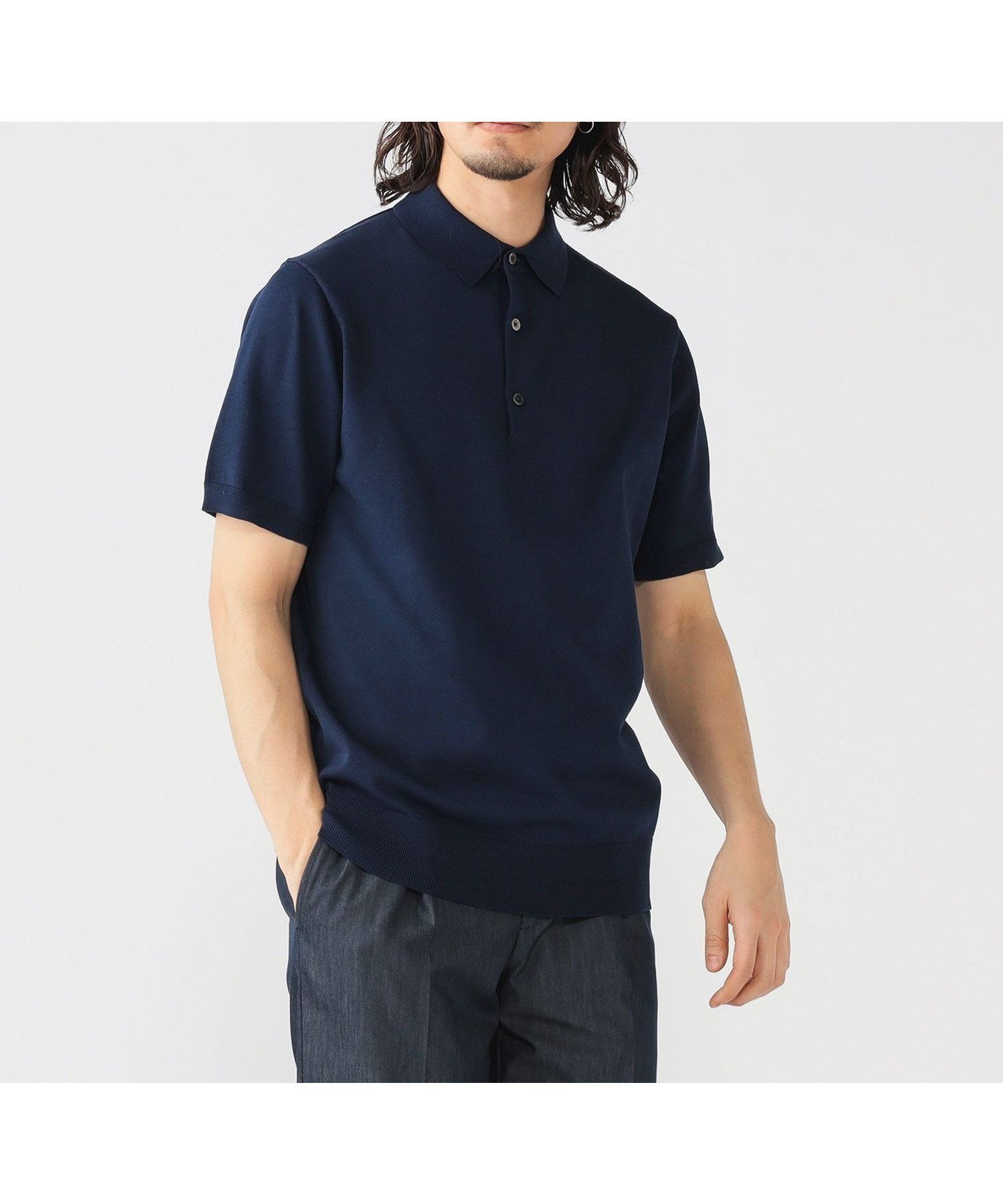 【ビーミングライフストア/B:MING LIFE STORE / MEN】のウォッシャブル ニット ポロシャツ 25SS インテリア・キッズ・メンズ・レディースファッション・服の通販 founy(ファニー) 　ファッション　Fashion　メンズファッション　Fashion for Men　2025年　2025　2025春夏・S/S　Spring/Summer 2025 SS25　おすすめ　Recommended / Our Picks　インナー　Innerwear　ウォッシャブル　Machine Washable　ジャケット　Jacket, Outerwear　スタンダード　Standard, Basic　ビジネス 仕事 通勤　Business / Work / Commuting　ファブリック　Fabric, Textile　ポロシャツ　Polo Shirt, Collared Tee　モダン　Modern, Contemporary　リラックス　Relax, Relaxed Fit　NAVY|ID: prp329100004539214 ipo3291000000032711580