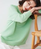 【アンタイトル/UNTITLED】の【体型カバー/清涼感】サイドスリット Vネックニット 人気、トレンドファッション・服の通販 founy(ファニー) ファッション Fashion レディースファッション Fashion for Women トップス・カットソー Cut & Sew Tops ニット Knit Tops & Sweaters Vネックトップス V-Neck Tops / V-Cut Neckline Shirts 春 Spring スリット Slit, Slit Detail 定番 Standard, Basic Item ヘムライン Hemline, Bottom Cut ペーパー Paper, Kraft Paper ボトム Bottoms, Lower Wear リラックス Relax, Relaxed Fit ロング Long, Long-Length ワイド Wide, Wide Fit S/S・春夏 SS, Spring/Summer, Warm Season 夏 Summer thumbnail ライトグリーン|ID: prp329100004539216 ipo3291000000033447569