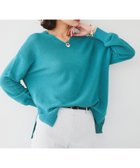 【アンタイトル/UNTITLED】の【体型カバー/清涼感】サイドスリット Vネックニット 人気、トレンドファッション・服の通販 founy(ファニー) ファッション Fashion レディースファッション Fashion for Women トップス・カットソー Cut & Sew Tops ニット Knit Tops & Sweaters Vネックトップス V-Neck Tops / V-Cut Neckline Shirts 春 Spring スリット Slit, Slit Detail 定番 Standard, Basic Item ヘムライン Hemline, Bottom Cut ペーパー Paper, Kraft Paper ボトム Bottoms, Lower Wear リラックス Relax, Relaxed Fit ロング Long, Long-Length ワイド Wide, Wide Fit S/S・春夏 SS, Spring/Summer, Warm Season 夏 Summer thumbnail ブルーグリーン|ID: prp329100004539216 ipo3291000000033447575