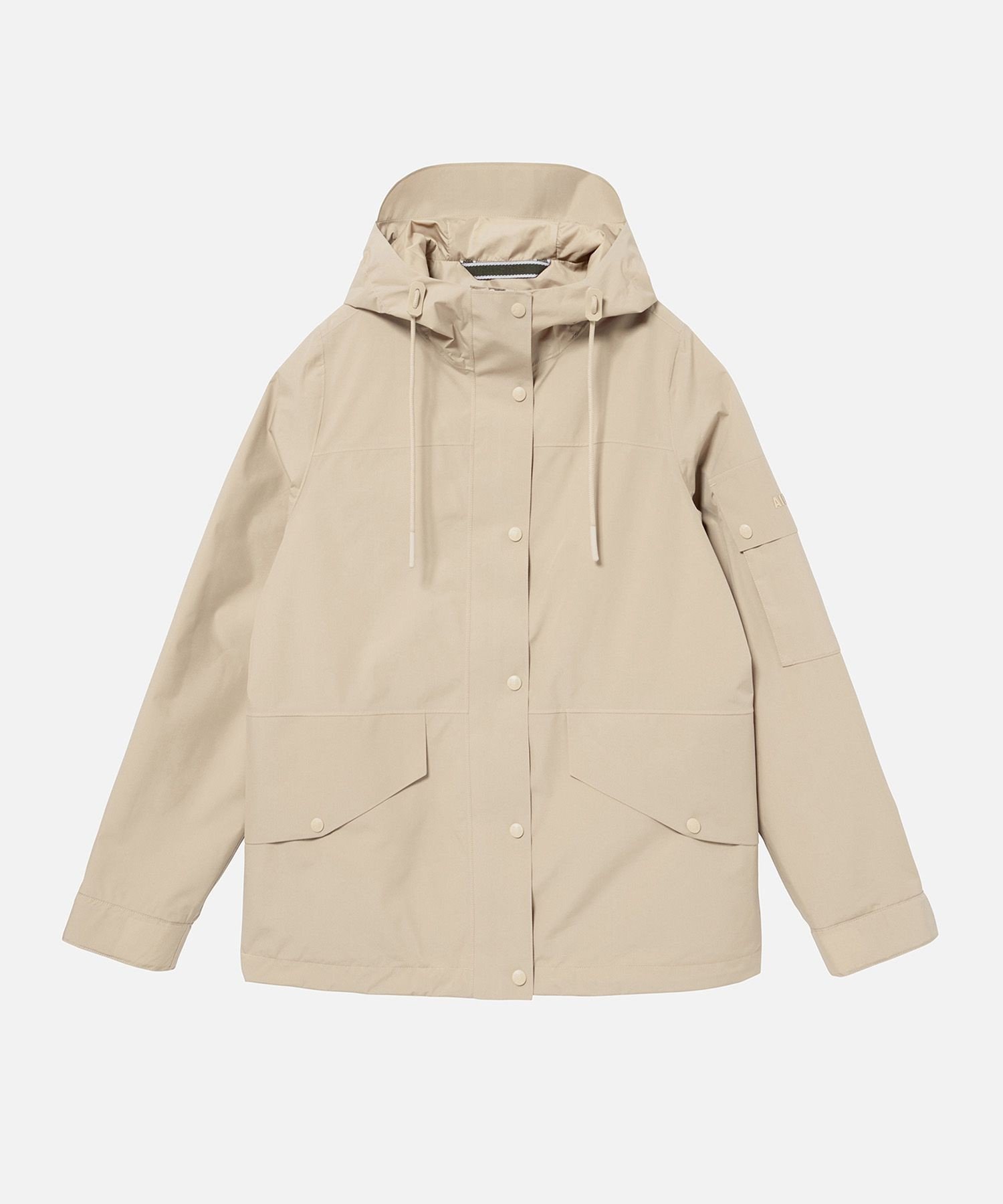 【エーグル/AIGLE】の透湿防水 パッカブルショートジャケット ダブルジップアップフーディー インテリア・キッズ・メンズ・レディースファッション・服の通販 founy(ファニー) 　ファッション　Fashion　レディースファッション　Ladies' Fashion Online　アウター　Coat Outerwear　ジャケット　Jackets　ジャケット　Jacket　ドローコード　Draw Cord　ハンド　Hand　フィット　Fit　ポケット　Pocket　レギュラー　Regular　ベージュ|ID: prp329100004539219 ipo3291000000032628522