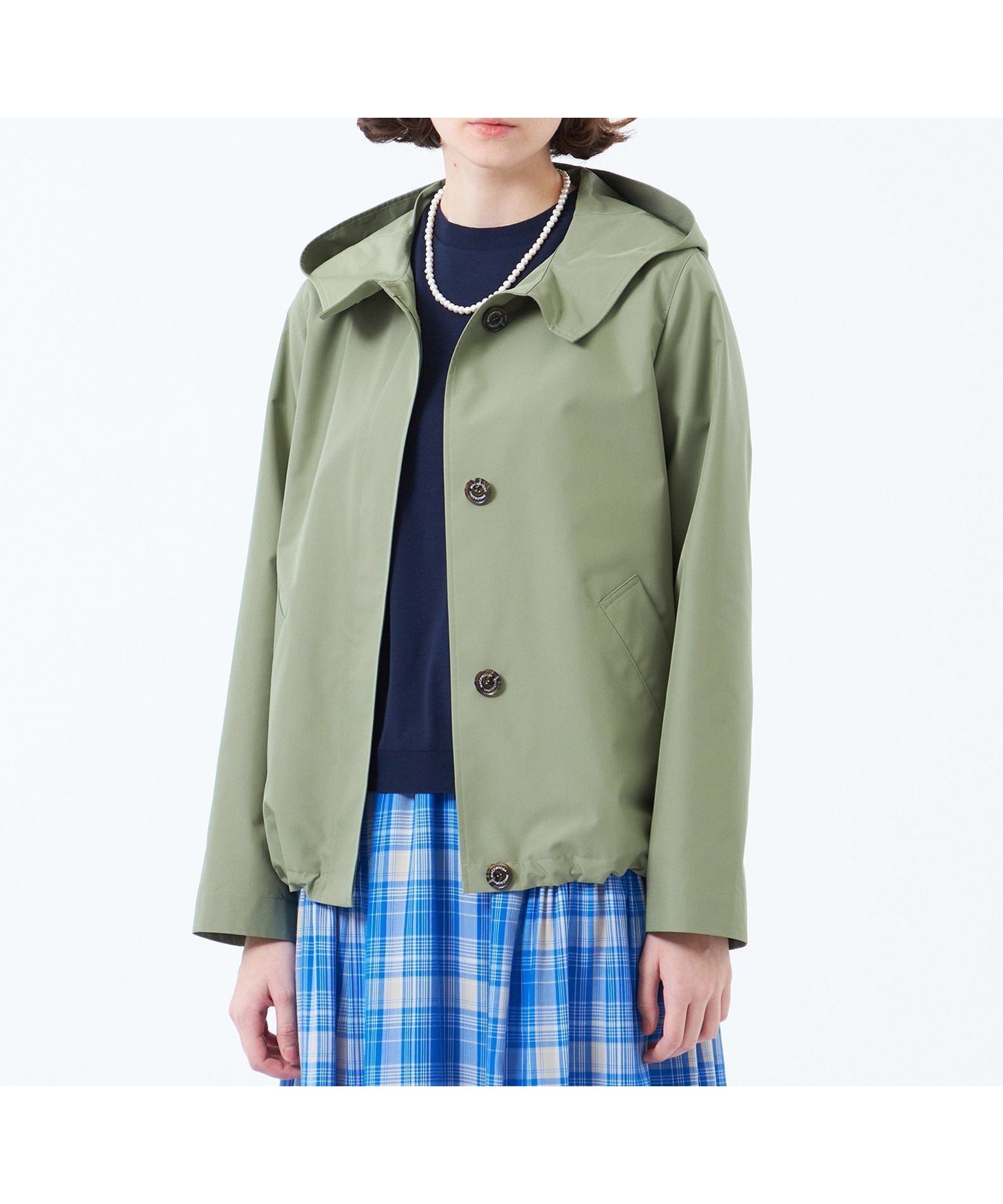 【マッキントッシュ フィロソフィー/MACKINTOSH PHILOSOPHY】の【CLUNY(クルニー)】レインウェザークロス インテリア・キッズ・メンズ・レディースファッション・服の通販 founy(ファニー) 　ファッション　Fashion　レディースファッション　WOMEN　おすすめ　Recommend　コンパクト　Compact　ショート　Short　ドローコード　Draw Cord　ブルゾン　Blouson　エレガント 上品　Elegant　別注　Special Order　春　Spring　秋　Autumn/Fall　カーキ|ID: prp329100004539225 ipo3291000000032241703