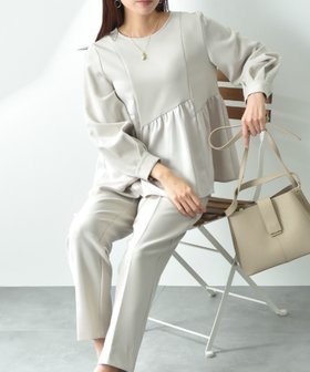 【インタープラネット/INTERPLANET】のTRダブルクロス異素材切替ペプラムブラウス 人気、トレンドファッション・服の通販 founy(ファニー) ファッション Fashion レディースファッション WOMEN トップス・カットソー Tops/Tshirt シャツ/ブラウス Shirts/Blouses ダブル Double フェミニン Feminine フレア Flare ペプラム Peplum 切替 Switching |ID:prp329100004539252