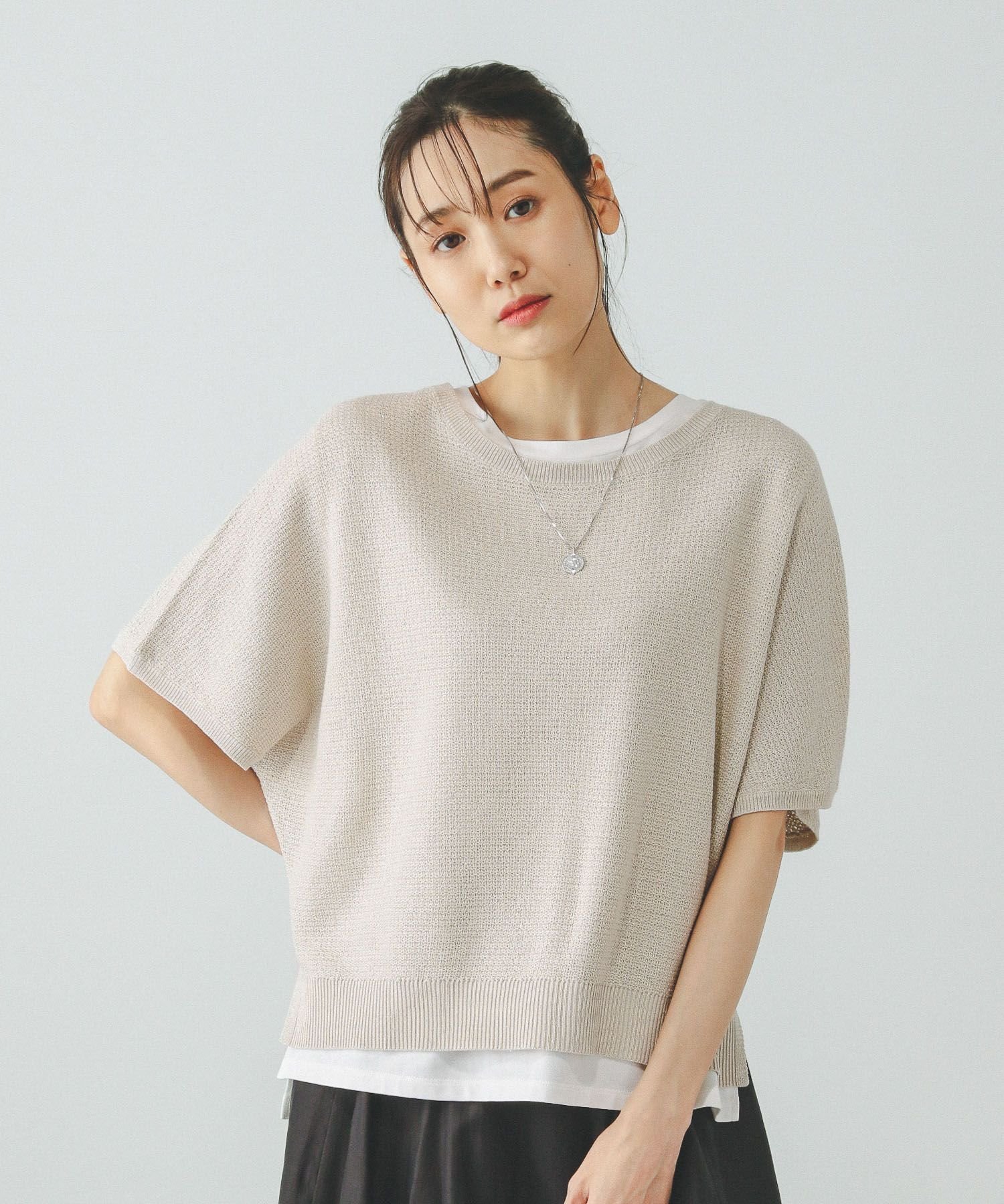 【グローバルワーク/GLOBAL WORK】のスッキレイさらさらドルマン/288068 インテリア・キッズ・メンズ・レディースファッション・服の通販 founy(ファニー) 　ファッション　Fashion　レディースファッション　Fashion for Women　サマー　Summer, Summer Style　リラックス　Relax, Relaxed Fit　夏　Summer　ライトベージュラメ51|ID: prp329100004539294 ipo3291000000032714831