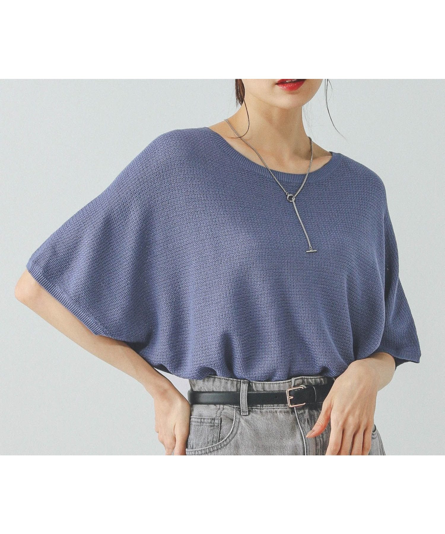 【グローバルワーク/GLOBAL WORK】のスッキレイさらさらドルマン/288068 インテリア・キッズ・メンズ・レディースファッション・服の通販 founy(ファニー) 　ファッション　Fashion　レディースファッション　Fashion for Women　サマー　Summer, Summer Style　リラックス　Relax, Relaxed Fit　夏　Summer　アッシュブルー83|ID: prp329100004539294 ipo3291000000032714832