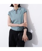 【エヌ ナチュラルビューティーベーシック/N.Natural Beauty basic】のラメラインスキッパーポロニット 人気、トレンドファッション・服の通販 founy(ファニー) ファッション Fashion レディースファッション WOMEN トップス・カットソー Tops/Tshirt ニット Knit Tops シンプル Simple スキッパー Skipper スリーブ Sleeve フレンチ French プレーン Plane ベーシック Basic thumbnail グリーン|ID: prp329100004539300 ipo3291000000032374190