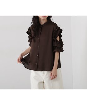 【エヌ ナチュラルビューティーベーシック/N.Natural Beauty basic】のラッフルスリーブブラウス 人気、トレンドファッション・服の通販 founy(ファニー) ファッション Fashion レディースファッション WOMEN トップス・カットソー Tops/Tshirt シャツ/ブラウス Shirts/Blouses カッティング Cutting コンシャス Conscious ストライプ Stripe フェミニン Feminine ラッフル Raffle |ID:prp329100004539303
