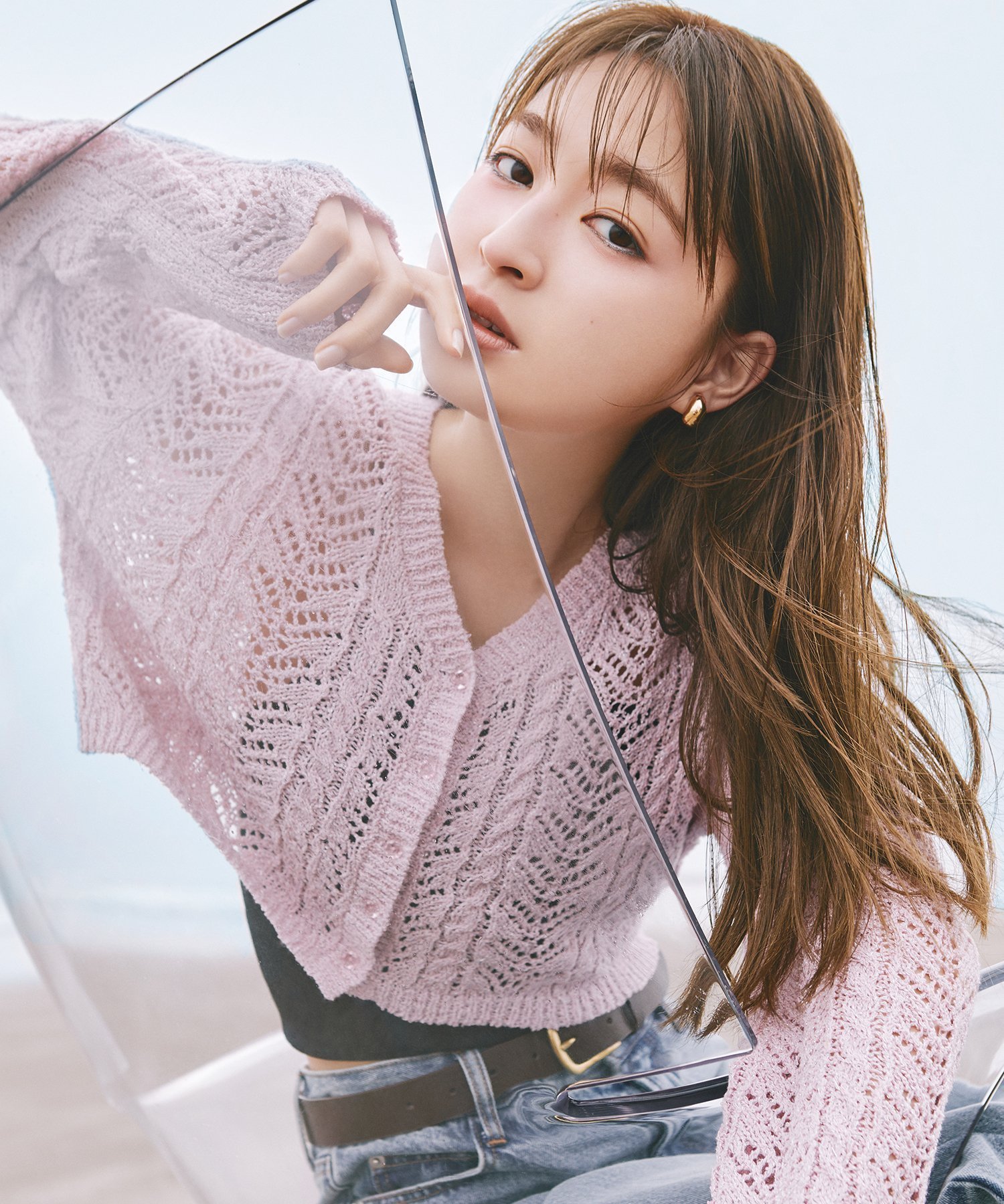 【ナチュラル ビューティー ベーシック/NATURAL BEAUTY BASIC】のクロシェラメカーディガン 人気、トレンドファッション・服の通販 founy(ファニー) 　ファッションモデル・俳優・女優　Models　女性　Women　上西星来　Jonishi Seira　ファッション　Fashion　レディースファッション　WOMEN　トップス・カットソー　Tops/Tshirt　カーディガン　Cardigans　インナー　Inner　カーディガン　Cardigan　ショート　Short　タンク　Tank　ダウン　Down　デニム　Denim　フェミニン　Feminine　フロント　Front　透かし　Watermark　 other-1|ID: prp329100004539307 ipo3291000000032126876