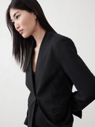 【バナナリパブリック ファクトリーストア/BANANA REPUBLIC FACTORY STORE】のBANANA REPUBLIC FACTORY STORE ポンチブレザージャケット 人気、トレンドファッション・服の通販 founy(ファニー) ファッション Fashion レディースファッション WOMEN アウター Coat Outerwear ジャケット Jackets インナー Inner ジャケット Jacket ダウン Down フォーマル Formal thumbnail BLACK|ID: prp329100004539314 ipo3291000000032073555
