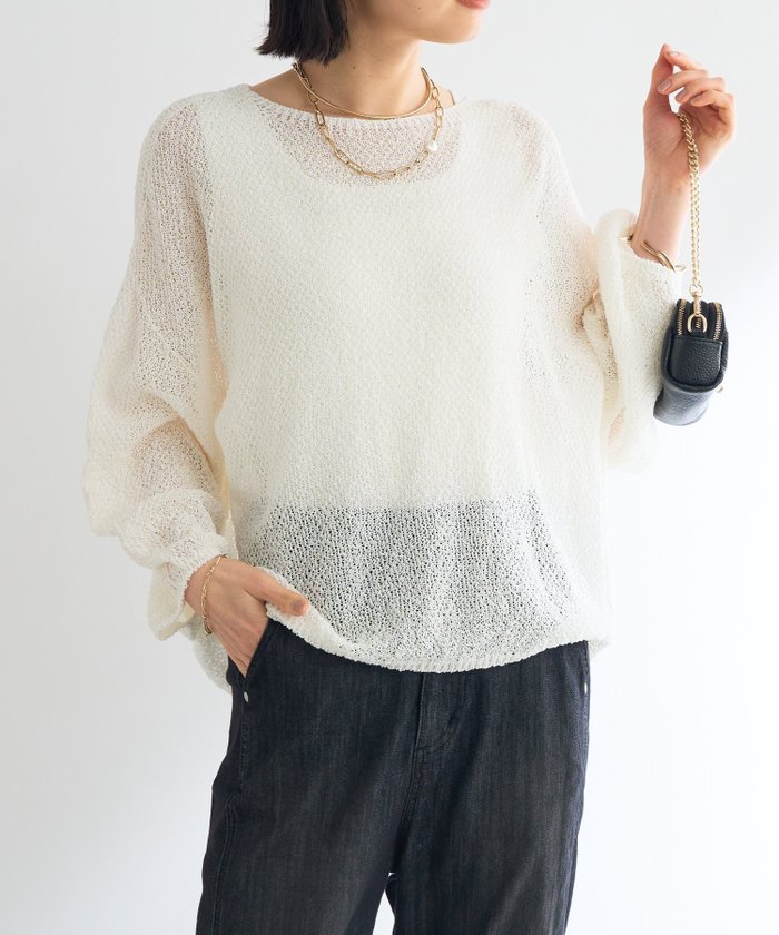 【アンディコール/un dix cors】の《軽量・通気性・吸水速乾性》スクエア和紙ニット インテリア・キッズ・メンズ・レディースファッション・服の通販 founy(ファニー) https://founy.com/ ファッション Fashion レディースファッション WOMEN トップス・カットソー Tops/Tshirt ニット Knit Tops ウェーブ Wave 吸水 Water Absorption 軽量 Lightweight シンプル Simple スクエア Square ストレート Straight 透かし Watermark 夏 Summer |ID: prp329100004539326 ipo3291000000032073619