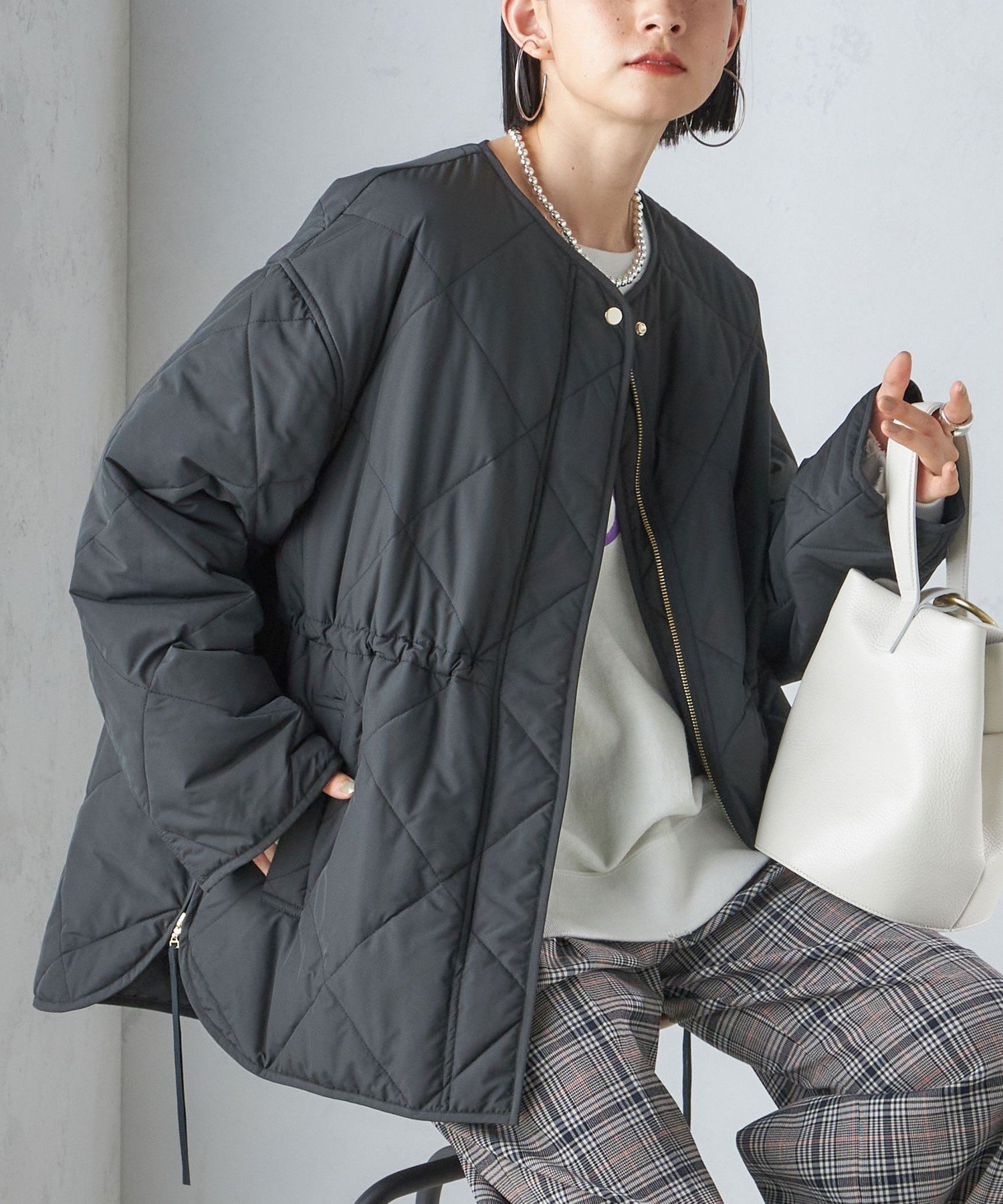 【シップス フォー ウィメン/SHIPS】の手洗い可能 キルティング サイドジップ ブルゾン 人気、トレンドファッション・服の通販 founy(ファニー) 　ファッション　Fashion　レディースファッション　Fashion for Women　アウター　Coat / Outerwear Collection　ブルゾンジャケット・スポーティアウター　Blouson Jackets　キルティング　Quilted, Quilting　キルト　Quilt, Quilted Fabric　コンパクト　Compact, Small Size　サイドジップ　Side Zip, Side Zipper　タフタ　Taffeta, Structured Fabric　バランス　Balance, Style Balance　ピーチ　Peach, Soft Touch　フロント　Front, Front Design　ブルゾン　Blouson, Bomber Jacket　ポケット　Pocket, Pocket Detail　ミドル　Middle Length, Mid Height　ビジネス 仕事 通勤　Business / Work / Commuting　2025年　2025　2025-2026秋冬・A/W　Autumn/Winter 2025–26 AW25–26　 other-1|ID: prp329100004539333 ipo3291000000036218136