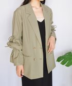 【ジュノア/JUNOAH】のスリーブリボンシャツジャケット グレージュ|ID: prp329100004539350 ipo3291000000033845304