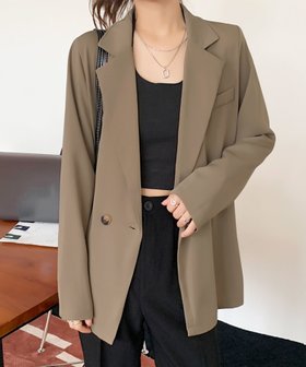 【アミュレット/Amulet】の【Dewlily】テーラードジャケット 人気、トレンドファッション・服の通販 founy(ファニー) ファッション Fashion レディースファッション WOMEN アウター Coat Outerwear ジャケット Jackets テーラードジャケット Tailored Jackets インナー Inner シンプル Simple |ID:prp329100004539367