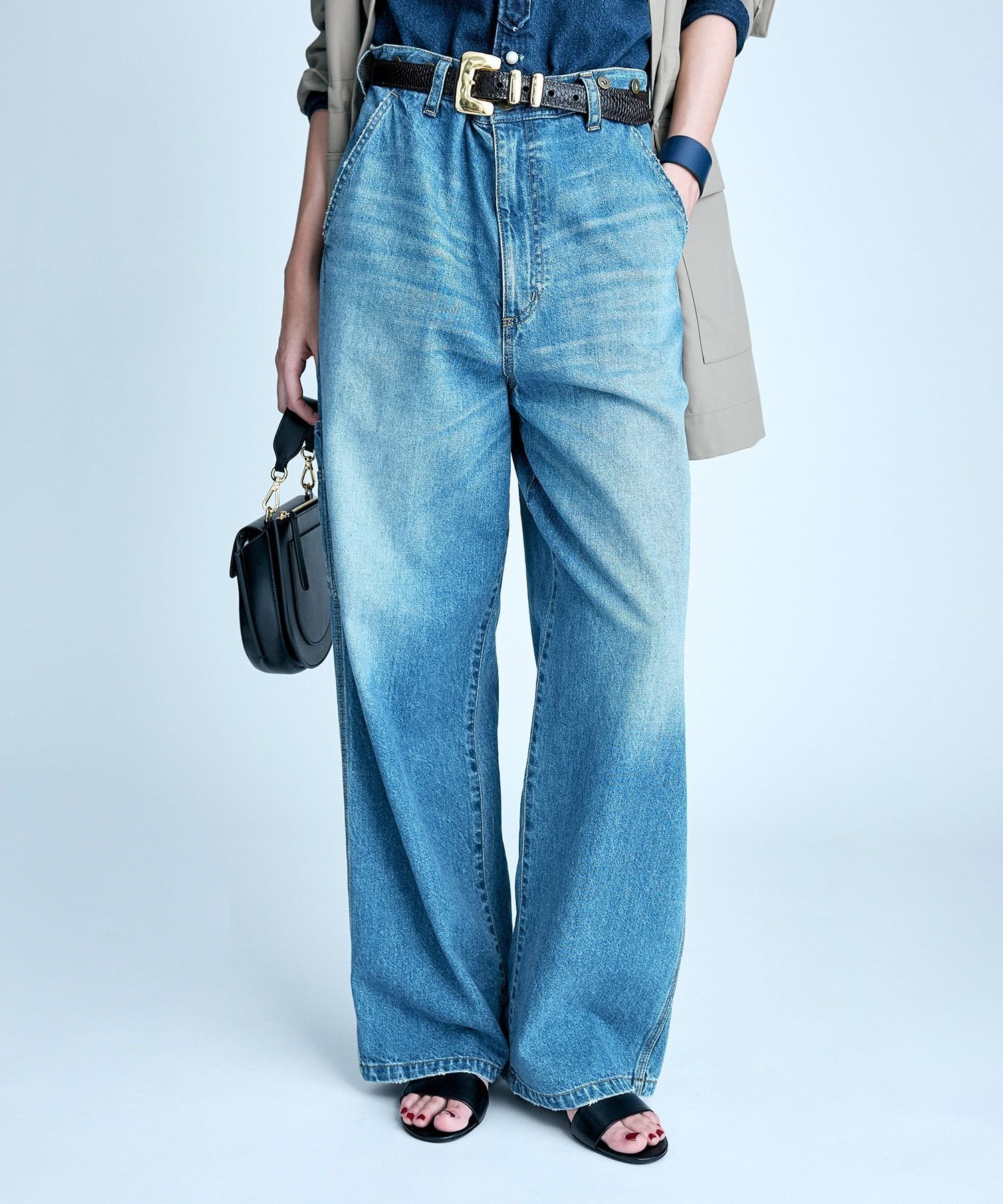 【ブリル/BRILL】のデニムペインターパンツ 人気、トレンドファッション・服の通販 founy(ファニー) 　ファッション　Fashion　レディースファッション　WOMEN　パンツ　Pants　アシンメトリー　Asymmetry　サスペンダー　Suspenders　ストレート　Straight　デニム　Denim　 other-1|ID: prp329100004539370 ipo3291000000032248866