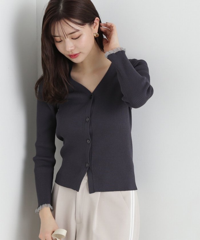 【プロポーション ボディドレッシング/PROPORTION BODY DRESSING】のリブVネックカーデ インテリア・キッズ・メンズ・レディースファッション・服の通販 founy(ファニー) https://founy.com/ ファッション Fashion レディースファッション WOMEN トップス・カットソー Tops/Tshirt Vネック V-Neck おすすめ Recommend |ID: prp329100004539372 ipo3291000000032073871