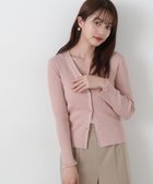 【プロポーション ボディドレッシング/PROPORTION BODY DRESSING】のリブVネックカーデ ピンクベージュ|ID: prp329100004539372 ipo3291000000032073874