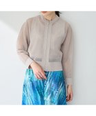 【その他のブランド/Other】のメッシュニットブルゾン【手洗い可能】 ライトグレー|ID: prp329100004539381 ipo3291000000032748625