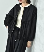 【インタープラネット/INTERPLANET】のレーヨンナイロンギャザー切替ブルゾン 人気、トレンドファッション・服の通販 founy(ファニー) ファッション Fashion レディースファッション WOMEN アウター Coat Outerwear ブルゾン Blouson/Jackets ブルゾン Blouson ミックス Mix 切替 Switching thumbnail ブラック|ID: prp329100004539383 ipo3291000000032073946