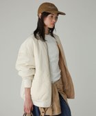 【バビロン/BABYLONE / KIDS】のリバーシブルMA-1 人気、トレンドファッション・服の通販 founy(ファニー) ファッション Fashion キッズファッション Fashion for Kids コンパクト Compact, Small Size フェミニン Feminine, Girly ボトム Bottoms, Lower Wear ポケット Pocket, Pocket Detail リバーシブル Reversible, Two-Sided おすすめ Recommended / Our Picks 2025年 2025 2025-2026秋冬・A/W Autumn/Winter 2025–26 AW25–26 thumbnail 【新色】ベージュ×アイボリー55|ID: prp329100004539395 ipo3291000000033485161