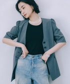 【バビロン/BABYLONE / KIDS】の【柳橋唯さんコラボアイテム】5分袖パフスリーブジャケット チャコール18|ID: prp329100004539398 ipo3291000000032074027