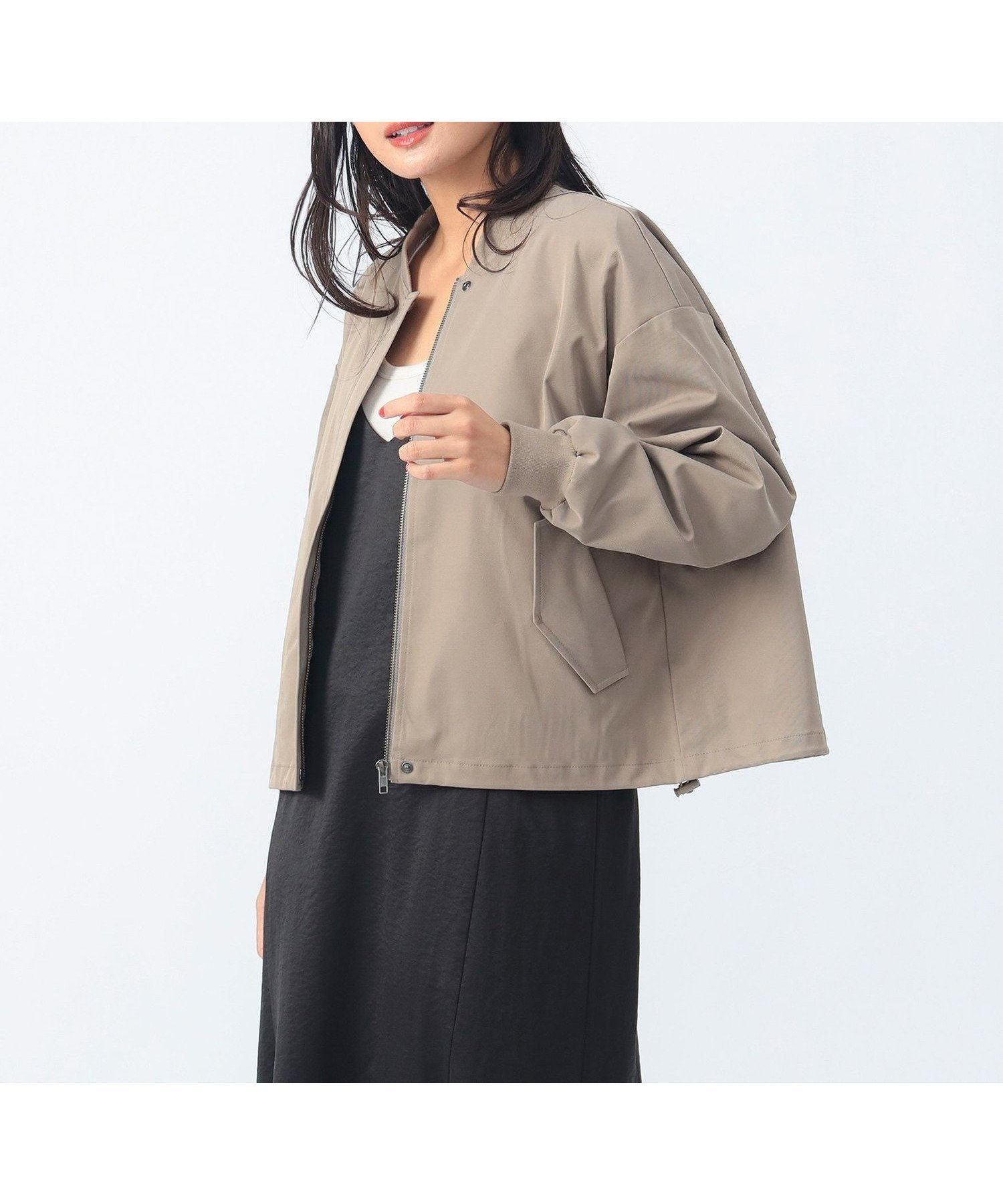 【ビームス ハート/BEAMS HEART】のバックボリューム MA-1 ブルゾン インテリア・キッズ・メンズ・レディースファッション・服の通販 founy(ファニー) 　ファッション　Fashion　レディースファッション　WOMEN　アウター　Coat Outerwear　ブルゾン　Blouson/Jackets　MA-1　MA-1　バッグ　Bag　おすすめ　Recommend　ツイル　Twill　ドローコード　Draw Cord　ブルゾン　Blouson　エレガント 上品　Elegant　BEIGE|ID: prp329100004539400 ipo3291000000032108351