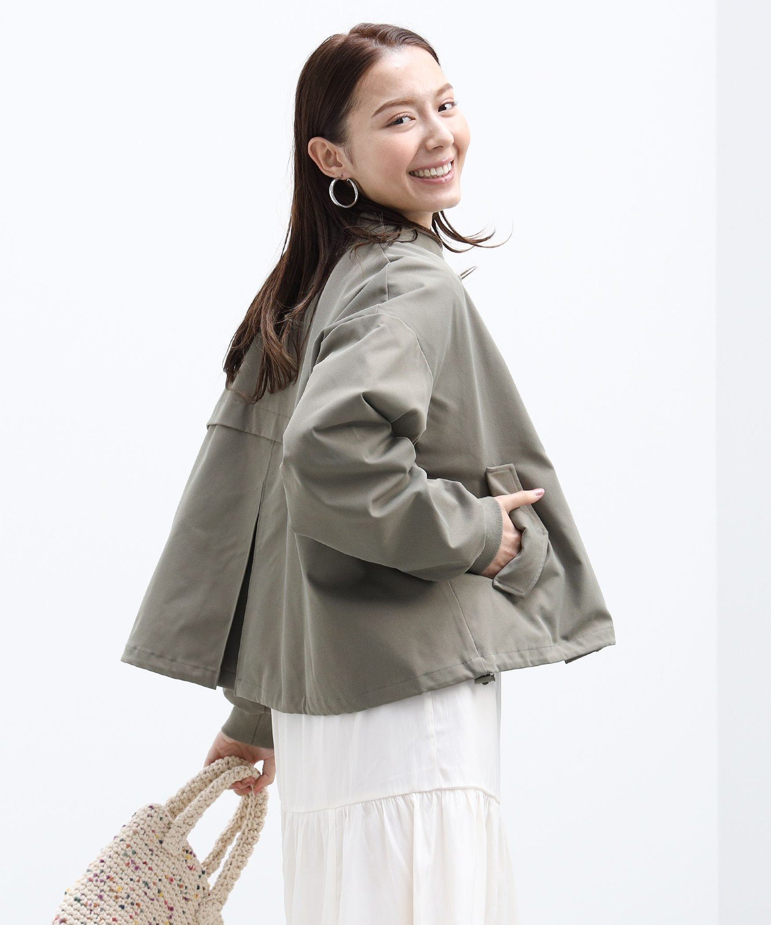 【ビームス ハート/BEAMS HEART】のバックボリューム MA-1 ブルゾン インテリア・キッズ・メンズ・レディースファッション・服の通販 founy(ファニー) 　ファッション　Fashion　レディースファッション　WOMEN　アウター　Coat Outerwear　ブルゾン　Blouson/Jackets　MA-1　MA-1　バッグ　Bag　おすすめ　Recommend　ツイル　Twill　ドローコード　Draw Cord　ブルゾン　Blouson　エレガント 上品　Elegant　OLIVE|ID: prp329100004539400 ipo3291000000032108353