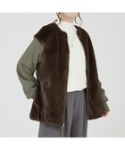 【アバハウスマヴィ/abahouse mavie】のファーコンビリバーシブルブルゾン 人気、トレンドファッション・服の通販 founy(ファニー) ファッション Fashion レディースファッション Fashion for Women アウター Coat / Outerwear Collection ブルゾンジャケット・スポーティアウター Blouson Jackets インナー Innerwear コンビ Combo, Combination Style フェイクファー Faux Fur, Imitation Fur ポケット Pocket, Pocket Detail ミドル Middle Length, Mid Height リバーシブル Reversible, Two-Sided ロング Long, Long-Length 防寒 Cold Protection, Winter-Ready thumbnail カーキ|ID: prp329100004539665 ipo3291000000033243375