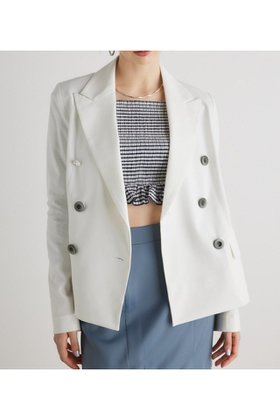 【リエンダ/rienda】のコンパクトテーラードJK 人気、トレンドファッション・服の通販 founy(ファニー) ファッション Fashion レディースファッション WOMEN コンパクト Compact チェック Check トレンド Trend ビジュー Bijou フェミニン Feminine ベーシック Basic |ID:prp329100004539696