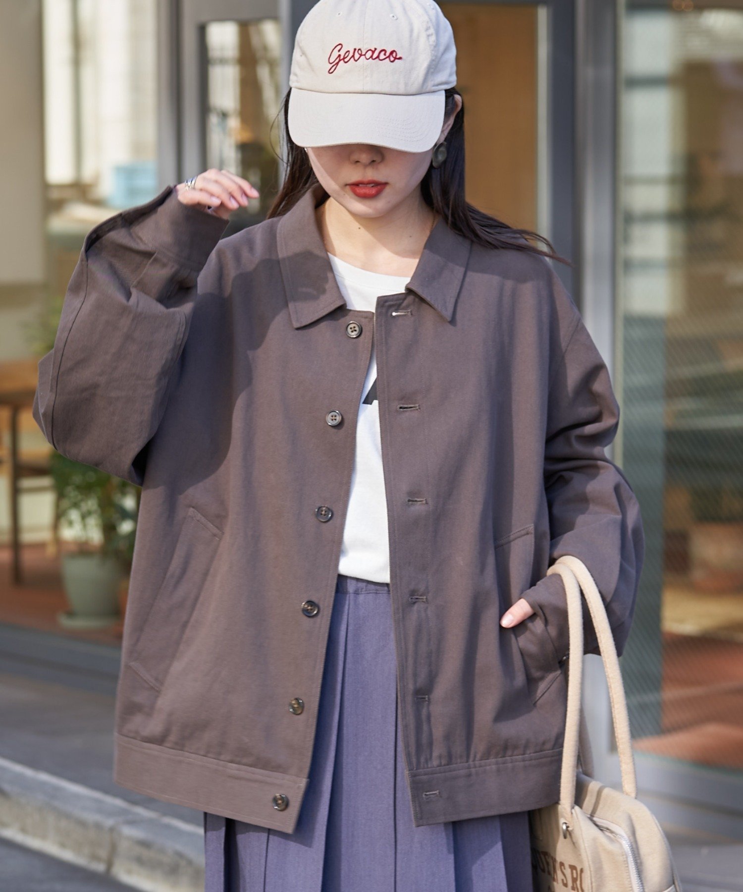 【チャオパニックティピー/CIAOPANIC TYPY】の-Re LABEL- コットンツイルハーフジャケット 人気、トレンドファッション・服の通販 founy(ファニー) 　ファッション　Fashion　レディースファッション　Ladies' Fashion Online　アウター　Coat Outerwear　ジャケット　Jackets　インナー　Inner　クラシカル　Classical　スニーカー　Sneakers　セットアップ　Set Up　ツイル　Twill　デニム　Denim　トレンド　Trend　定番　Standard　パーカー　Hoodie　ベーシック　Basic　無地　Plain Color　ワーク　Work　おすすめ　Recommend　 other-1|ID: prp329100004539703 ipo3291000000032660406