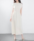 【セゾンドパピヨン/SAISON DE PAPILLON】のポンチ素材フレンチスリーブワンピース 人気、トレンドファッション・服の通販 founy(ファニー) ファッション Fashion レディースファッション WOMEN ワンピース Dress サンダル Sandals スニーカー Sneakers スリーブ Sleeve フレンチ French ミモレ Mimore thumbnail アイボリー|ID: prp329100004539748 ipo3291000000032404131