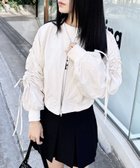【イング/INGNI】のINGNI/袖ドロストリボン付MA-1 アイボリー|ID: prp329100004539753 ipo3291000000032235042