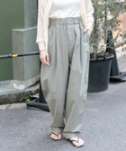 【アーバンリサーチ ドアーズ/URBAN RESEARCH DOORS】のFORK SPOON コットンタイプライターカーブパンツ 人気、トレンドファッション・服の通販 founy(ファニー) ファッション Fashion レディースファッション WOMEN パンツ Pants 2025年 2025 2025春夏・S/S Ss,Spring/Summer,2025 シンプル Simple タイプライター Typewriter テーパード Tapered ドローストリング Drawstring ベーシック Basic ワイド Wide 夏 Summer S/S・春夏 Ss・Spring/Summer thumbnail KHAKI|ID: prp329100004539791 ipo3291000000032250979