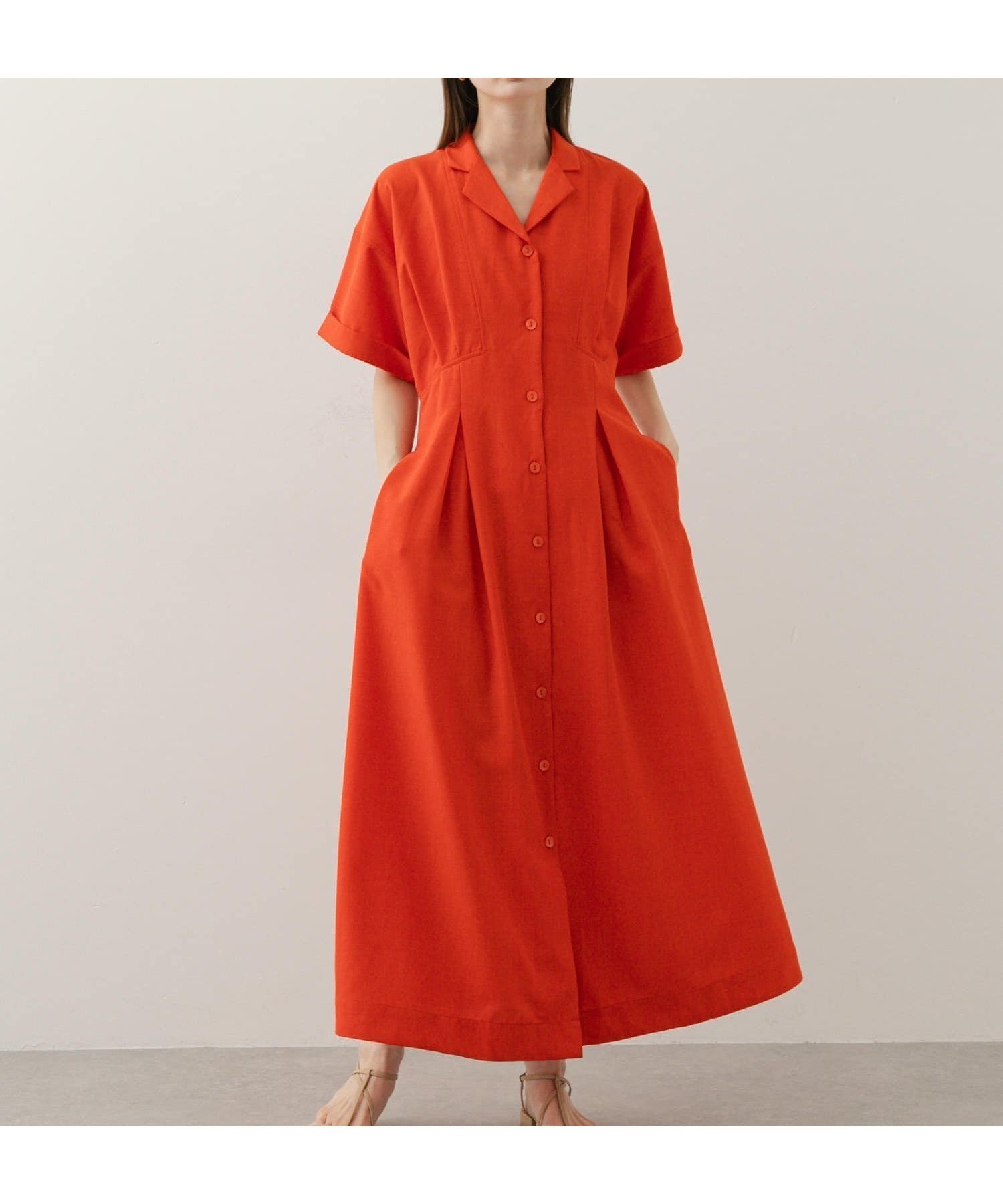 【センスオブプレイス/SENSE OF PLACE by URBAN RESEARCH】のウエストタックシャツワンピース 人気、トレンドファッション・服の通販 founy(ファニー) 　ファッション　Fashion　レディースファッション　WOMEN　ワンピース　Dress　シャツワンピース　Shirt Dresses　2025年　2025　2025春夏・S/S　Ss,Spring/Summer,2025　おすすめ　Recommend　夏　Summer　S/S・春夏　Ss・Spring/Summer　 other-1|ID: prp329100004539821 ipo3291000000032117840