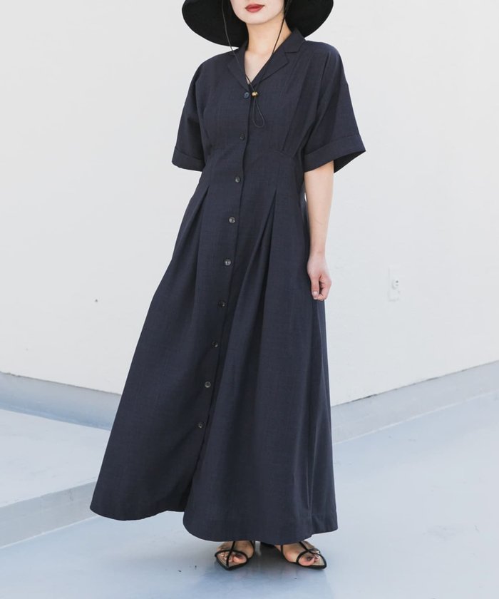 【センスオブプレイス/SENSE OF PLACE by URBAN RESEARCH】のウエストタックシャツワンピース インテリア・キッズ・メンズ・レディースファッション・服の通販 founy(ファニー) https://founy.com/ ファッション Fashion レディースファッション Fashion for Women ワンピース Dresses シャツワンピース / 1枚で着映えコーデ Shirt Dresses 2025年 2025 2025春夏・S/S Spring/Summer 2025 SS25 おすすめ Recommended / Our Picks 夏 Summer S/S・春夏 SS, Spring/Summer, Warm Season |ID: prp329100004539821 ipo3291000000032643407