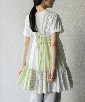 【ケービーエフ/KBF / URBAN RESEARCH】のパッチワークミニキャミワンピース 人気、トレンドファッション・服の通販 founy(ファニー) ファッション Fashion レディースファッション WOMEN ワンピース Dress キャミワンピース No Sleeve Dresses 2025年 2025 2025春夏・S/S Ss,Spring/Summer,2025 キャミソール Camisole キャミワンピース Cami Dress ジャケット Jacket スニーカー Sneakers タイツ Tights タンク Tank ティアード Tiered バランス Balance ベーシック Basic ボトム Bottom リメイク Remake 夏 Summer S/S・春夏 Ss・Spring/Summer |ID:prp329100004539836