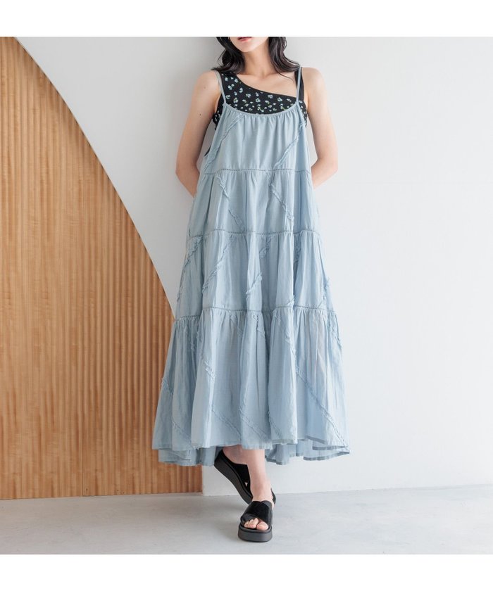 【ローリーズファーム/LOWRYS FARM】のコットンボイルキャミワンピース インテリア・キッズ・メンズ・レディースファッション・服の通販 founy(ファニー) https://founy.com/ ファッション Fashion レディースファッション WOMEN ワンピース Dress キャミワンピース No Sleeve Dresses おすすめ Recommend インド India インナー Inner キャミワンピース Cami Dress サンダル Sandals タンク Tank フリル Frills フレア Flare |ID: prp329100004539841 ipo3291000000032077231