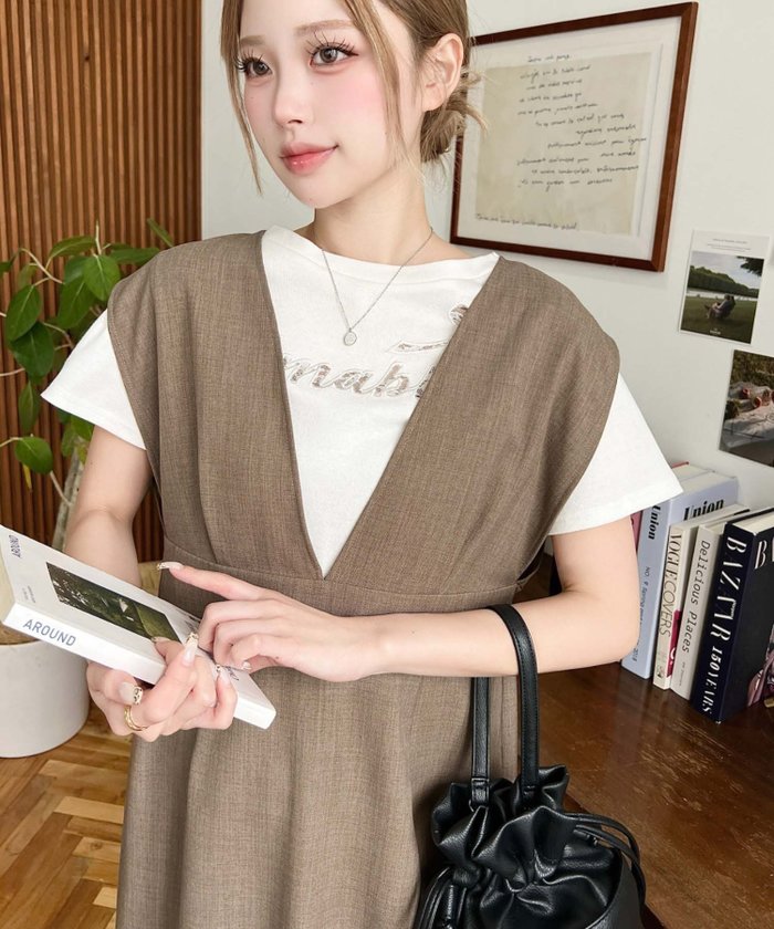 【その他のブランド/Other】のリネンライクVネックジャンパースカート インテリア・キッズ・メンズ・レディースファッション・服の通販 founy(ファニー) https://founy.com/ ファッション Fashion メンズファッション MEN カットソー Cut And Sew キャミソール Camisole スニーカー Sneakers タンク Tank ノースリーブ No Sleeve ポケット Pocket ミックス Mix リラックス Relax |ID: prp329100004539860 ipo3291000000032077339