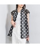 【その他のブランド/Other】のオーガンジー プリント ノースリーブ シャツ BLACK|ID: prp329100004539876 ipo3291000000032284942